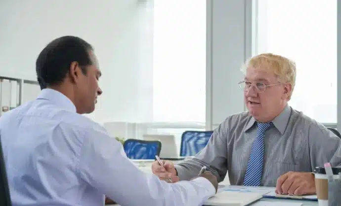 A Medical Financer having a Meeting with a Physician