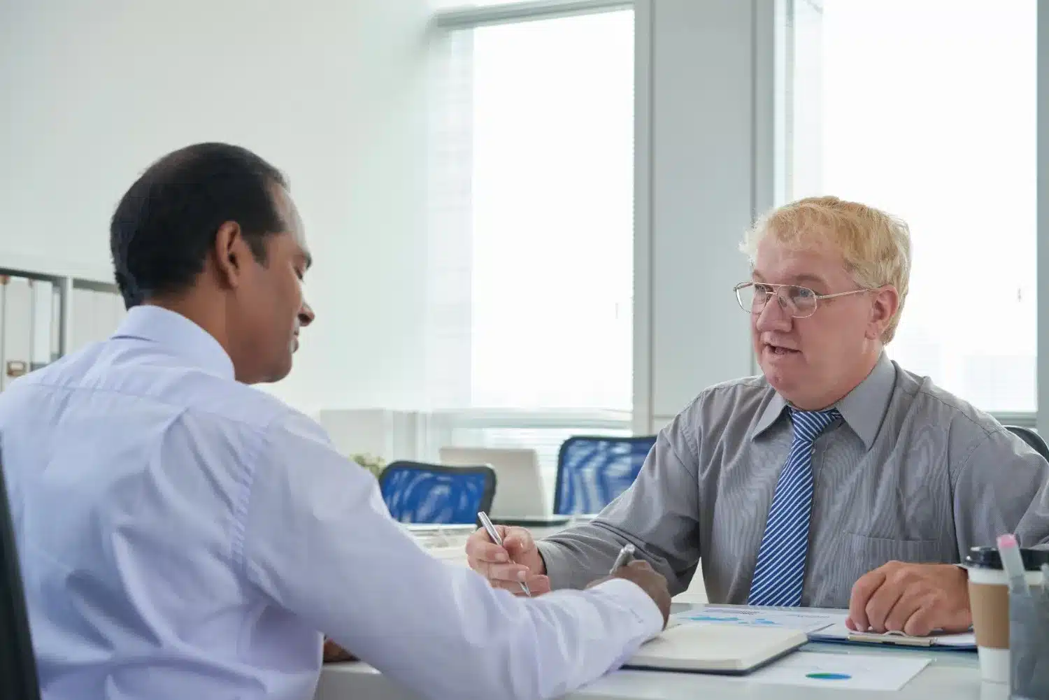 A Medical Financer having a Meeting with a Physician